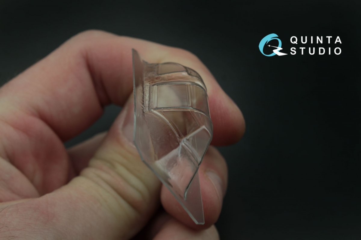 Quinta Studio QC48005-S La-5 vacuformed clear canopy 1 pcs (for Zvezda kit) 1/48 – immagine 5