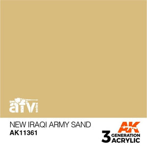 AK Interactive AK11361 New Iraqi Army Sand 17ml
