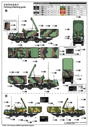 Trumpeter 01043 Russian 30N6E Flaplid Radar System 1/35 – imagen 3