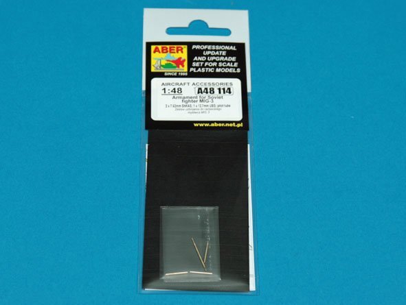 Aber A48114 Armament for Soviet fighter MIG-3 2x7,62ShKAS; 1x12,7mm UBS; pitot tube 1/48 – imagen 9