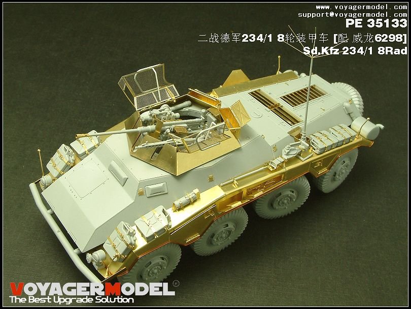 Voyager Model PE35133 Sd.Kfz 234/1 8Rad (For DRAGON 6298) 1/35 – Bild 3