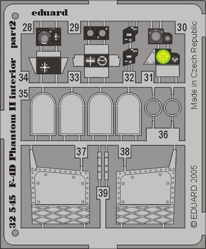 Eduard 32545 F-4D interior 1/32 Tamiya – image 2