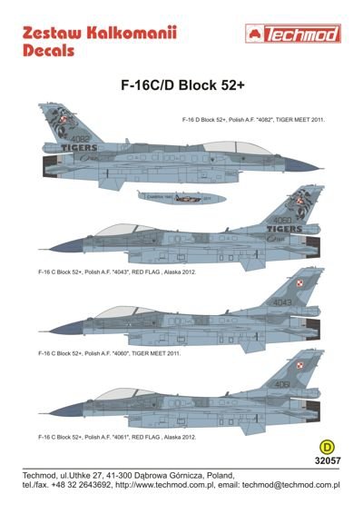 Techmod 32057 F-16C/D Block 52 1/32 – immagine 2