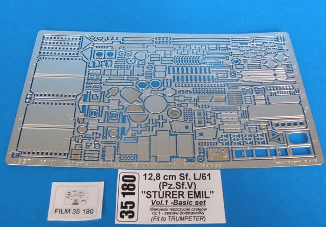 Aber 35180 Chasseur de chars allemand 12,8 cm Sf. L/61 (Pz.Sf.V) Sturer Emil - vol.1 - set de base (1/35)