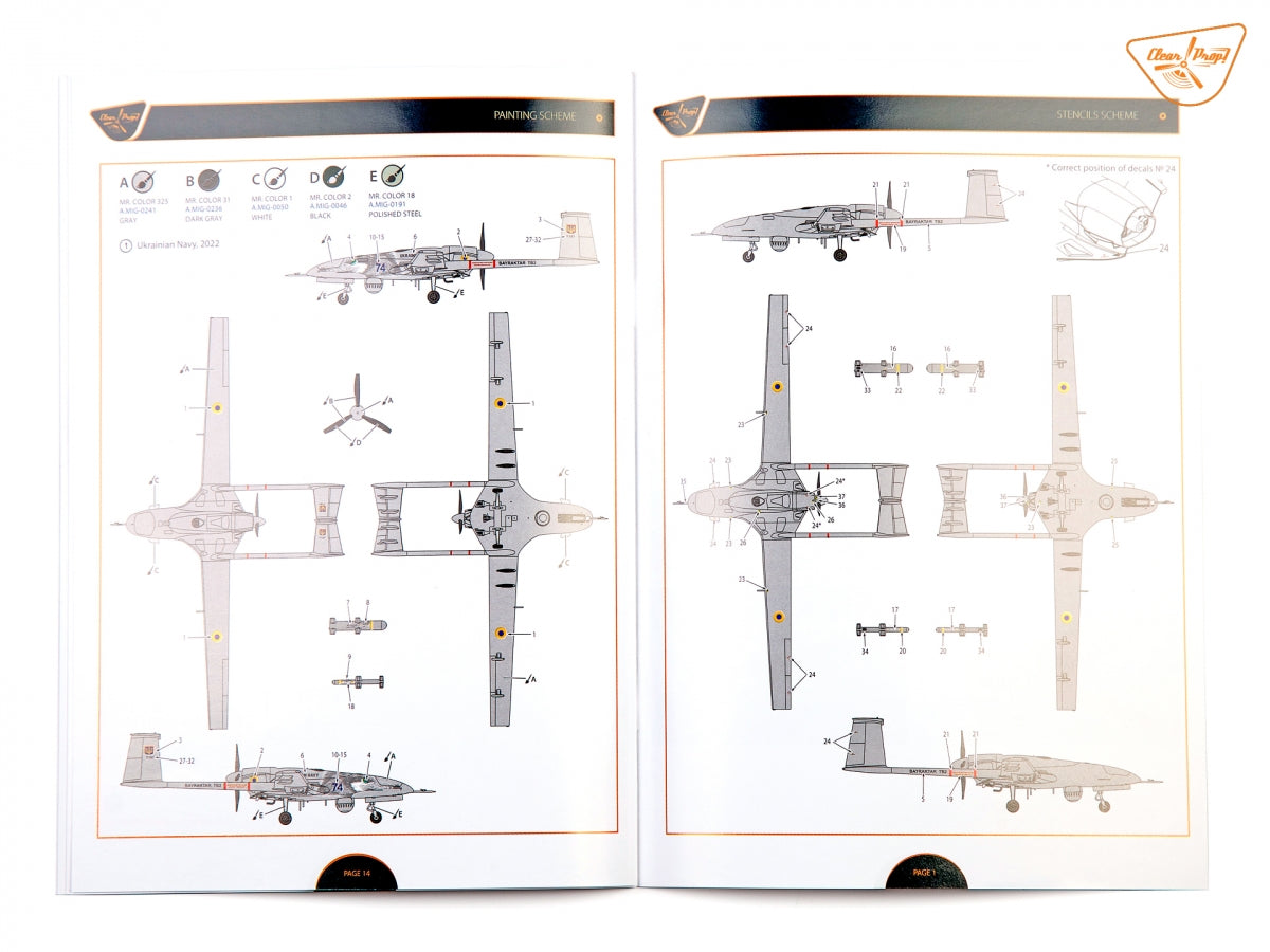 Clear Prop! CP3503 TB.2 UAV Ukrainian Navy STARTER KIT 1/35 – Bild 26