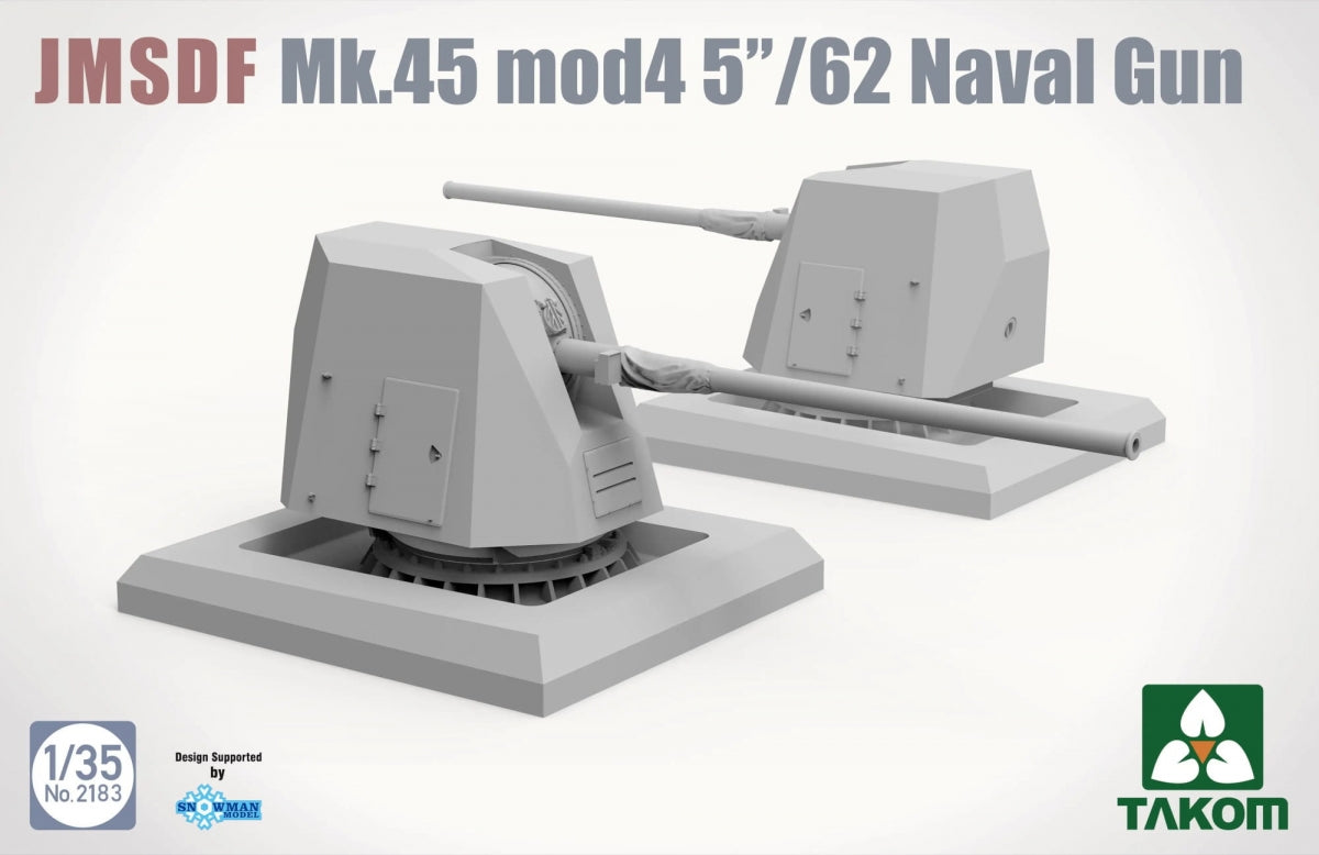 Takom 2183 JMSDF Mk.45 Mod 4 5&amp;quot;/62 Naval Gun 1/35 – immagine 2