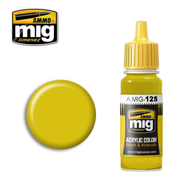 Munitions Mig Jimenez 0125 JAUNE OR 17 ml