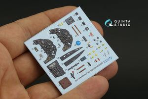 Quinta Studio QD32083 Bf 109G-2/G-4 3D-Printed &amp;amp; colored Interior on decal paper (Hasegawa) 1/32 – image 4