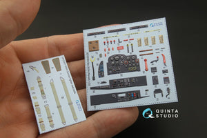 Quinta Studio QD32069 Me 262A 3D-Printed &amp;amp; coloured Interior on decal paper (Revell) 1/32 – immagine 7