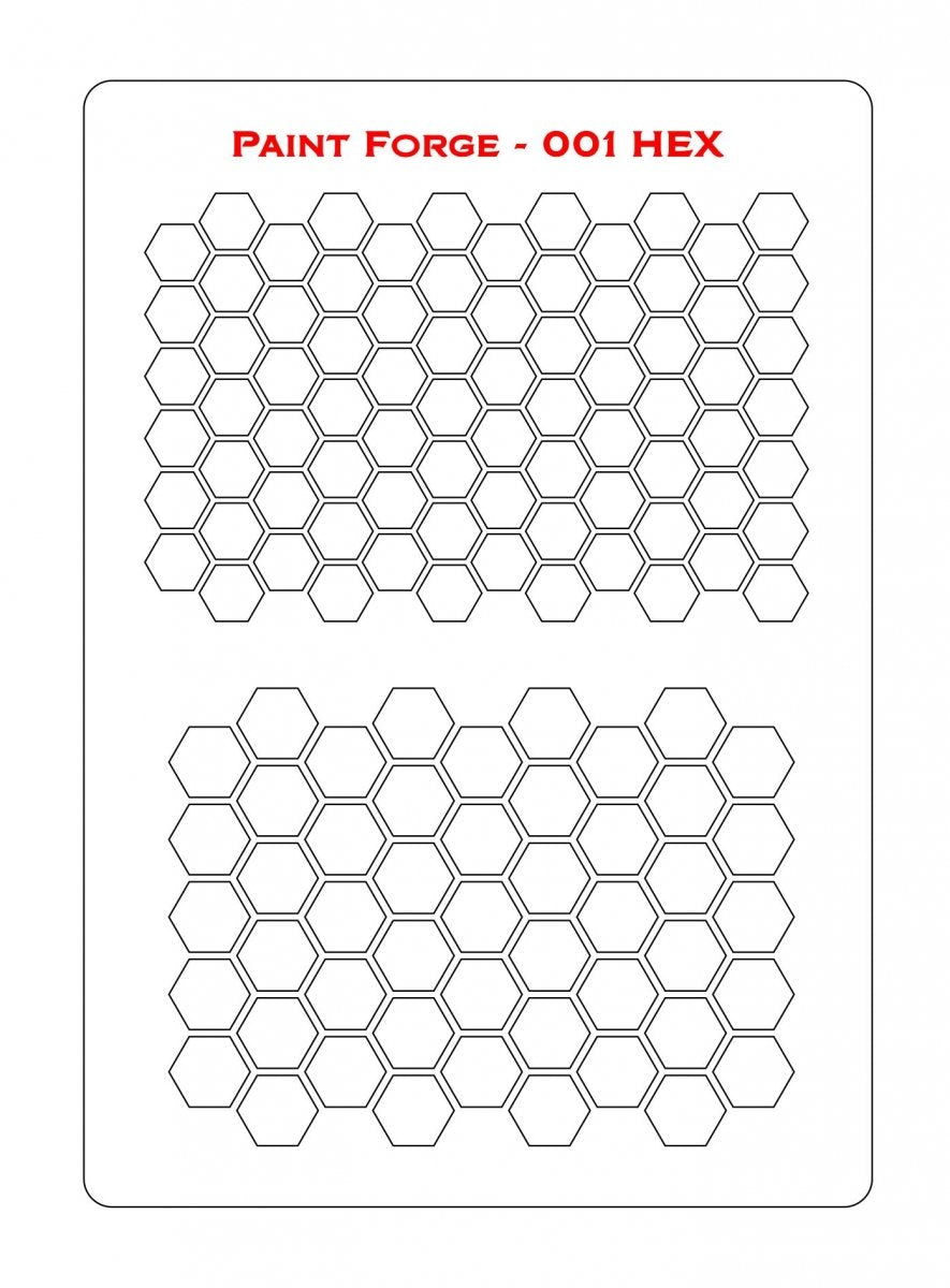 Paint Forge PFST001M STENCIL - HEX – image 2