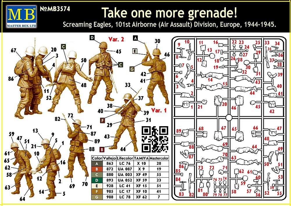 Master Box 3574 creaming Eagles, 101st Airborne 1/35 – image 3