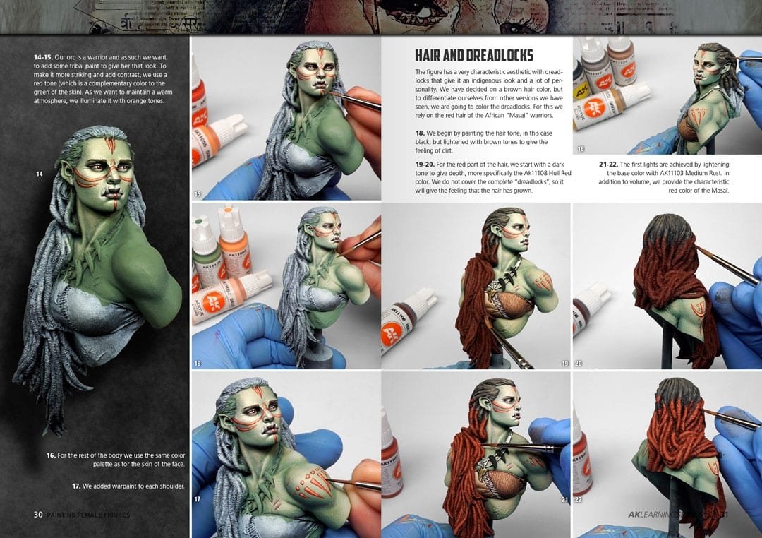 AK Interactive AK520 Learning 12 Painting Female Figures English – zdjęcie 2