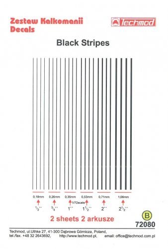 Techmod 72080 Black Stripes 1/72 – Bild 2
