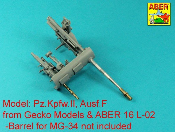 Aber 16L-23 Lufa do działka 2cm Kw.K. 30 do niemieckich czołgów Panzer II Sd.Kfz.121 / Barrel for 2 cm Kw.K. 30 for German Light Tanks Pz.Kpfw. II, Ausf. A-F (Sd.Kfz.121) 1/16 – Bild 6