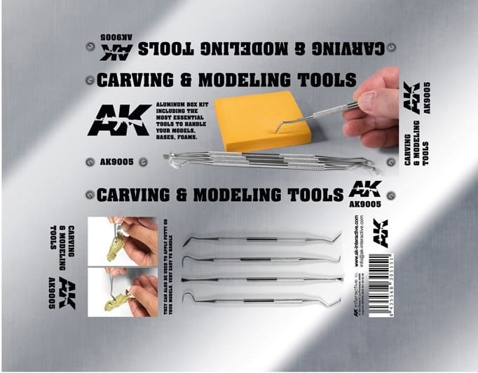 AK Interactive AK9005 CARVING TOOLS DELUXE BOX – immagine 2