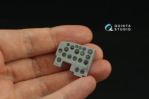 Quinta Studio QD32243 US WWII Cockpit instrument gauges without bezels 3D-Printed &amp;amp; coloured Interior on decal paper (All Kits) 1/32 – zdjęcie 6