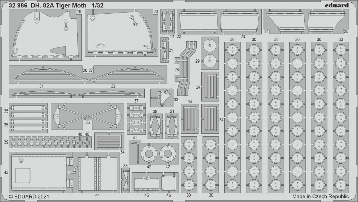Eduard BIG33132 DH. 82A Tiger Moth ICM 1/32 – imagen 3