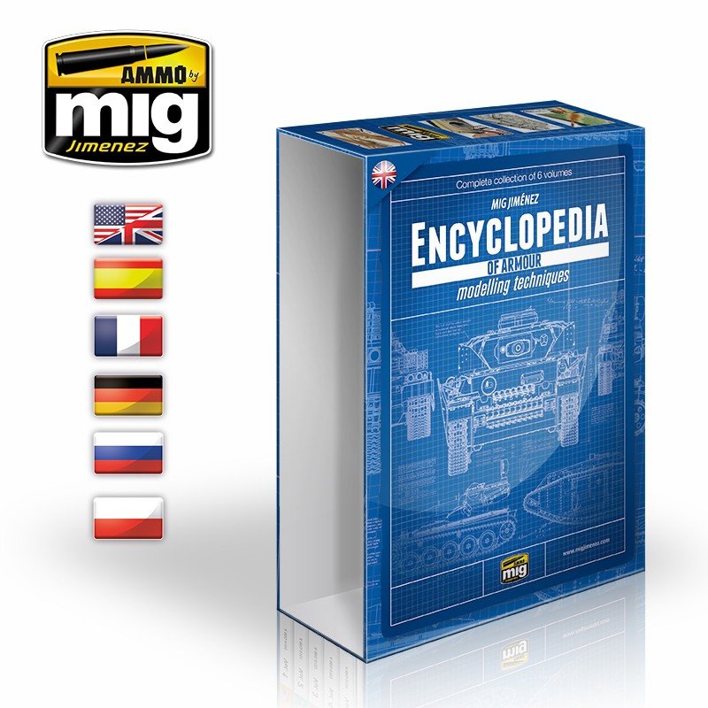 Ammo of Mig Jimenez 6199E Hardcover for Encyclopedia of Modeling Techniques - Armored Vehicles (Polish)