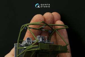 Intérieur imprimé en 3D et coloré sur papier décalcomanie (Zvezda) pour KAMAZ-43509 (Quinta Studio QDS-35068) (Petite version) 1/35  – image 7
