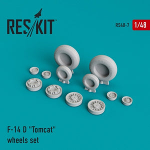 RESKIT RS48-0007 F-14 (D) &amp;quot;Tomcat&amp;quot; resin wheels 1/48