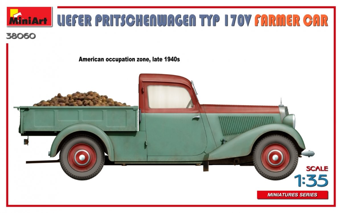 MiniArt 38060 LIEFER PRITSCHENWAGEN TYP 170V FARMER CAR 1/35 – immagine 13