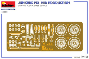MiniArt 48005 Junkers F13. Mid Prod. German, Polish, Swiss Service 1/48 – image 3