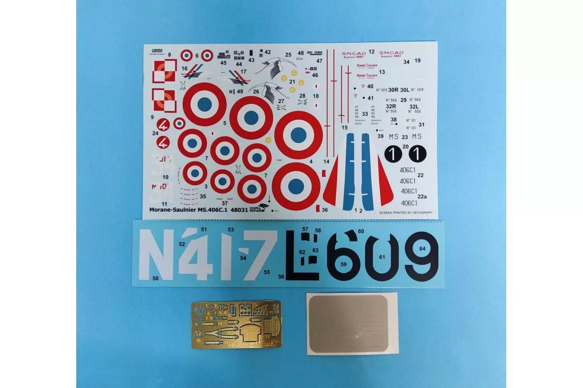 Dora Wings 48031 Morane-Saulnier MS.406C.1 - Battle Of France 1/48 – immagine 5