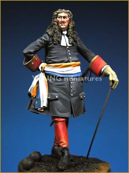Young Miniatures YH7005 Officier d'artillerie hollandais, 1705, 70 mm