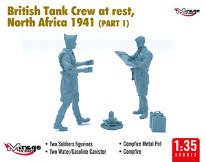 Mirage Hobby 350012 British Tank Crew at Rest, North Africa 1941 (Part I) 1/35 – image 3