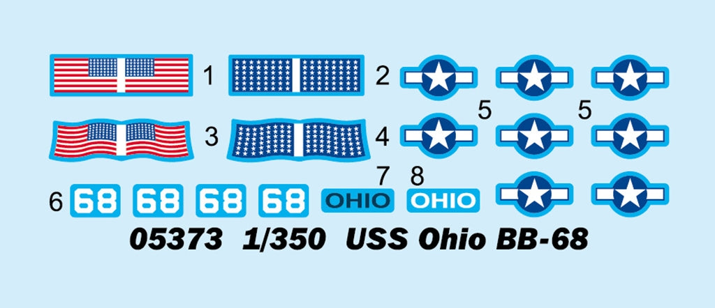 Trumpeter 05373 USS Ohio BB-68 1/350 – image 4