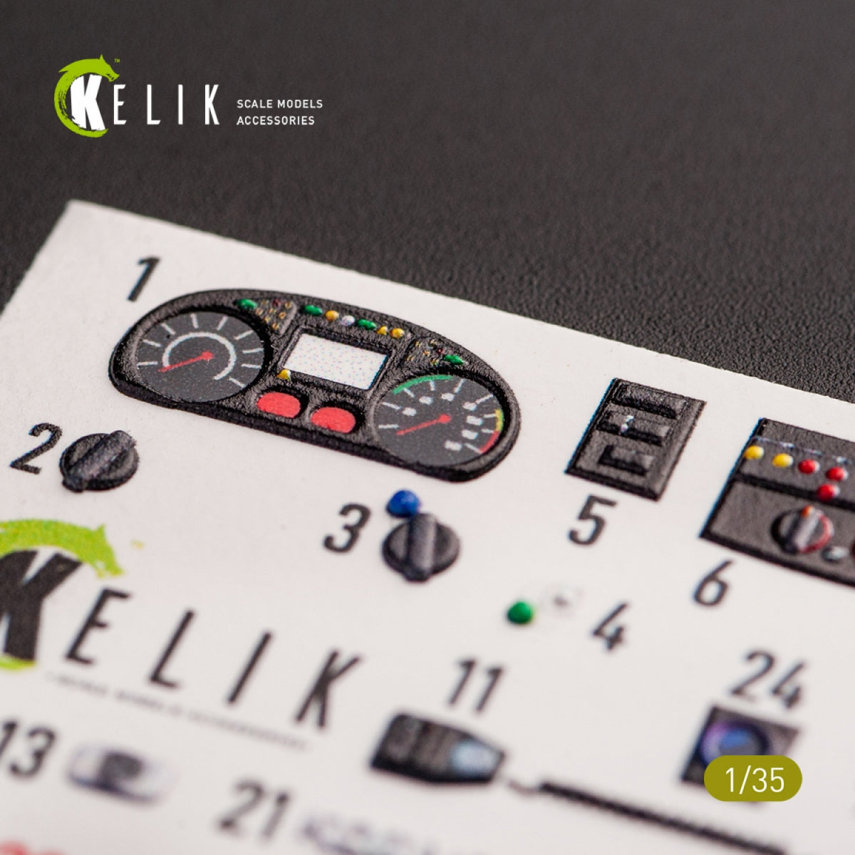 KELIK K35020 KOZAK-2 UKRAINIAN MRAP 3D DECALS FOR ICM KIT 1/35 – immagine 4