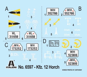 Italeri 6597 Horch 901 Typ 40 Kfz.12 1/35 – imagen 3