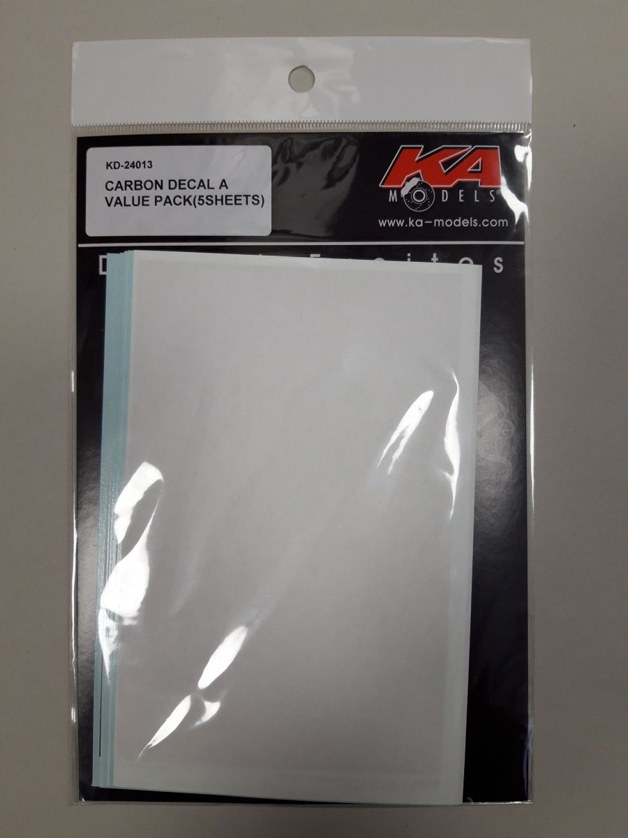 KA Models KD-24013 Carbon Pattern Decal Sheet A VALUE Pack (5 sheets)