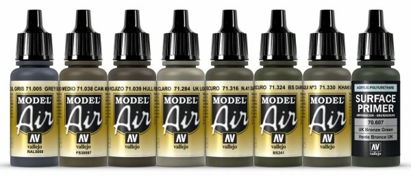 Vallejo 71614 WWII British Colors UK/BEF/Europe 1939-1945 8x17ml – immagine 2