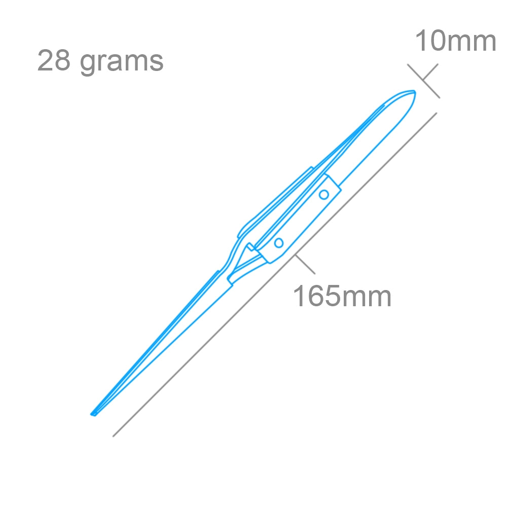 Pince à épiler à action inversée Modelcraft PTW1127, pointe droite/poignée en fibre (160 mm) – image 2