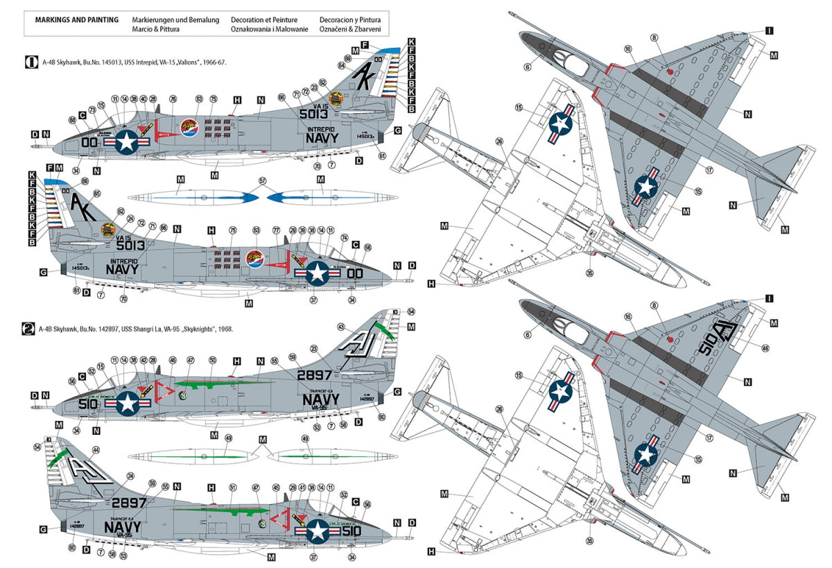 Hobby 2000 48031 Douglas A-4B Skyhawk ( HASEGAWA + CARTOGRAF + MASKI ) 1/48 – Bild 2