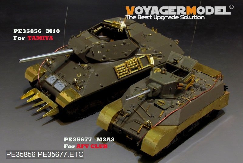 Voyager Model PE35856 WWII US M10 tank destroyer Basic B ver include Gun barrel (For TAMIYA 35350) 1/35 – imagen 4