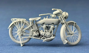 Copper State Models B32011 US Model J Military Motorcycle 1916-1918 1/32