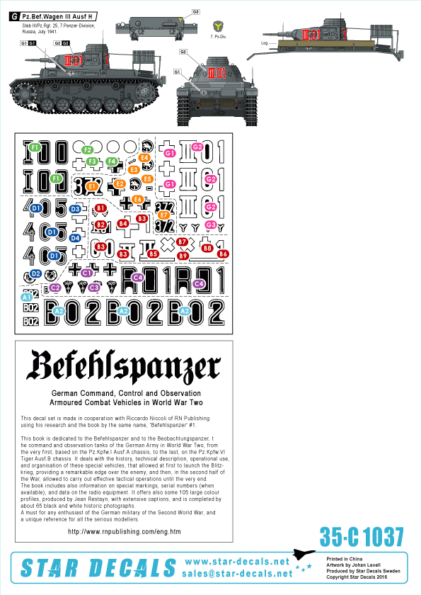 Star Decals 35-C1037 Befehlspanzer # 2 1/35 – Bild 2