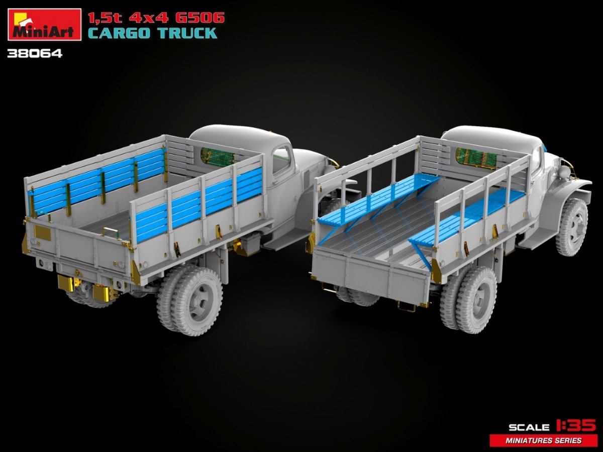 MiniArt 38064 1,5t 4×4 G506 CARGO TRUCK 1/35 – zdjęcie 12