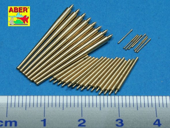 Aber 350L-50 Set of barrels 203mm x 8; 100mm x 16, 37mm x 8 for Italian Navy Pola class heavy crusies 1/350 – Bild 2