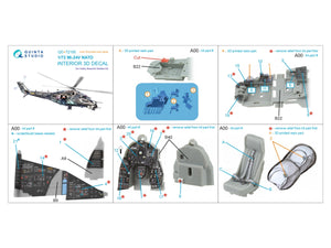 Intérieur imprimé en 3D et coloré sur papier décalcomanie pour Mi-24V OTAN (QD+72185 de Quinta Studio, Hobby Boss/ARK Models) (avec pièces en résine imprimées en 3D) à l&amp;#39;échelle 1/72 – image 13