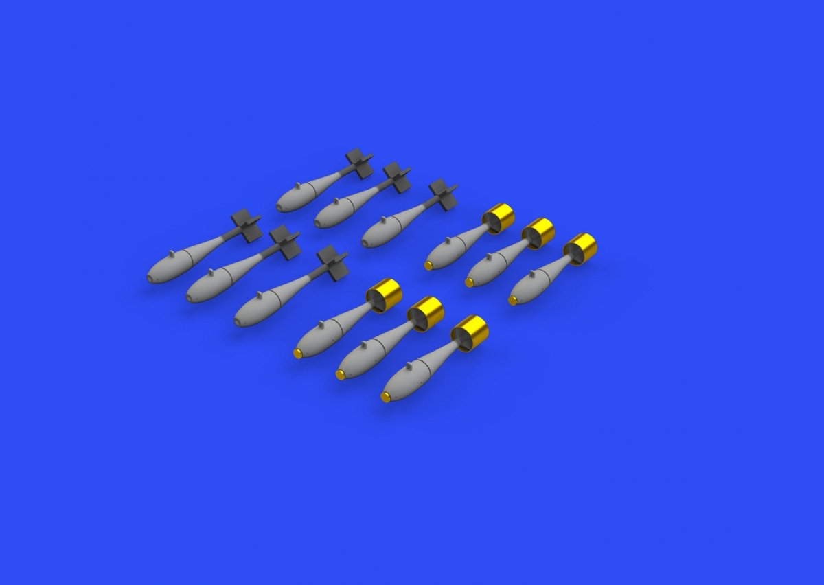 Eduard 648567 BDU-33 &amp;amp; Mk.76 bombs 1/48 – imagen 2