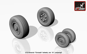Armory Models AW72501b Panavia Tornado wheels, w/ tyres type “b” (GY) 1/72 – Bild 3