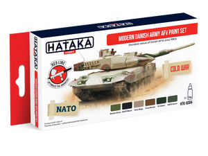 Hataka HTK-AS84 Modern Danish Army AFV paint set 6x17ml
