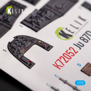 KELIK K72052 JUNKERS JU87D-3N/D-7 - INTERIOR 3D DECALS FOR FUJIMI/HOBBY 2000 KIT 1/72 – Bild 3