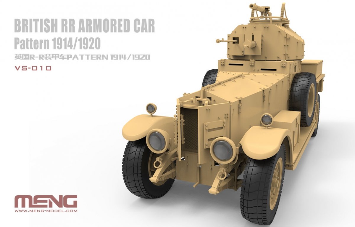 Meng Model VS-010 British RR Armored Car Pattern 1914/1920 1/35 – image 2