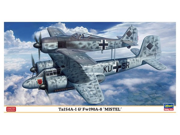 Hasegawa 02193 Ta154A-1/ Fw190A-8 &amp;#39;Mistel&amp;#39; 1/72