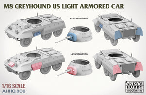 Andy&amp;#39;s Hobby Headquarters AHHQ-008 M8 Greyhound US light Armored Car 1/16 – immagine 3