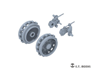 E.T. Model P35-406 WWII German Sd.kfz.251/Sd.kfz.11 Track links &amp;amp; Sprockets Late 3d Printed 1/35 – Bild 2